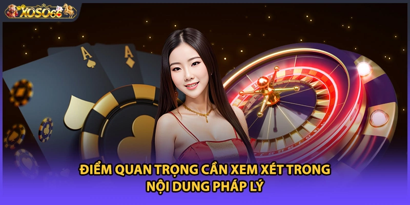 Điểm quan trọng cần xem xét trong nội dung pháp lý