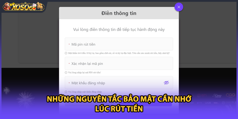 Những nguyên tắc bảo mật cần nhớ lúc rút tiền