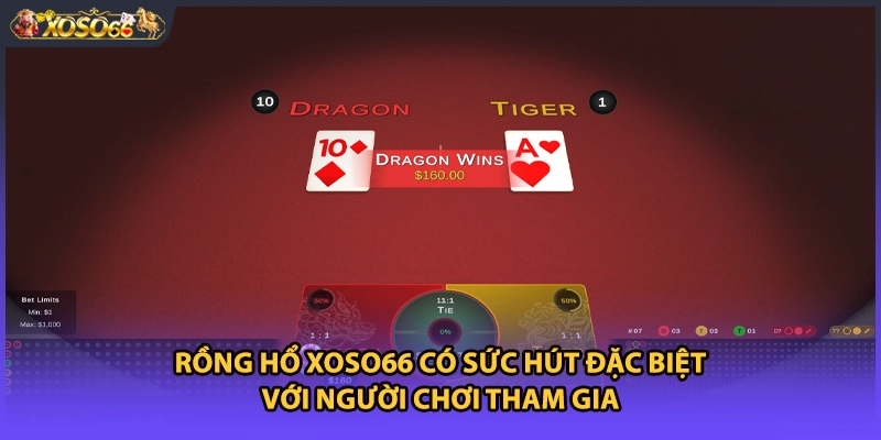 Rồng Hổ Xoso66 có sức hút đặc biệt với người chơi tham gia